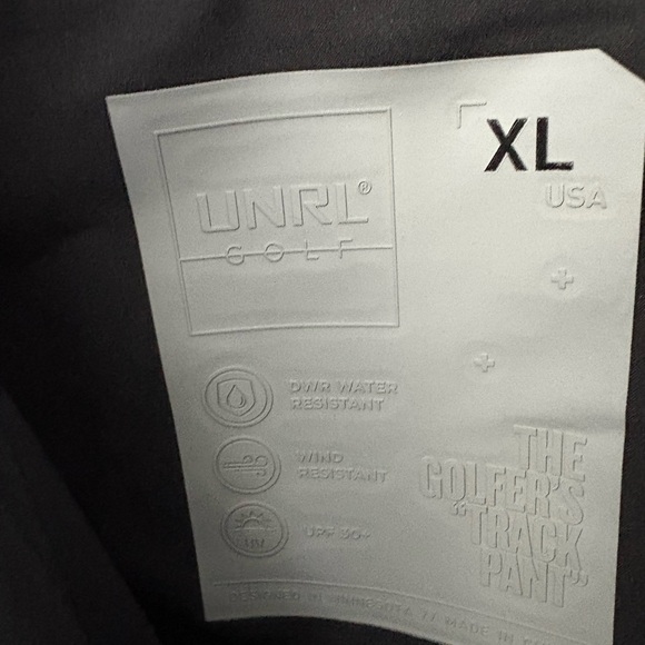 UNRL Performance Pant Size XL Black Men’s Jogger Drawstring Golf Active - Picture 7 of 9